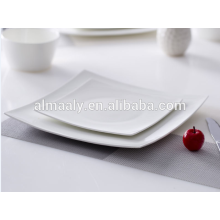Billige quadratische weiße Keramikplatte Keramik quadratische Platte